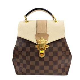 LOUIS VUITTON Clapton N42259 SR1158 Backpack, Brown, Crane, Women's, LV Damier Leather