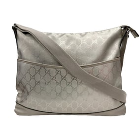 GUCCI GG Imprime 374411 Shoulder Bag Silver Women's Men's