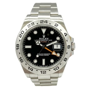 ROLEX Explorer II 226570, random number, black dial, stainless steel, automatic movement, men's