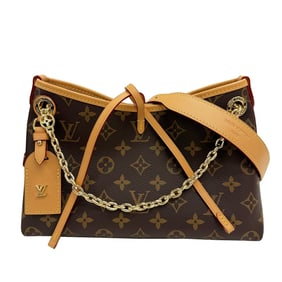 LOUIS VUITTON Louis Vuitton Carryall BB M13014 RFID Monogram Shoulder Bag with Chain Strap, Brown