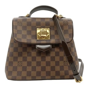 LOUIS VUITTON Bergamo MM Damier Shoulder Bag Brown N41168 F3181 Women's