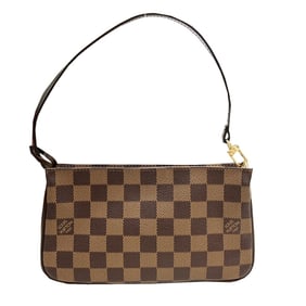 LOUIS VUITTON Navona N51983 FL1002 Damier Ebene Shoulder Bag/Pouch, Brown, Women's