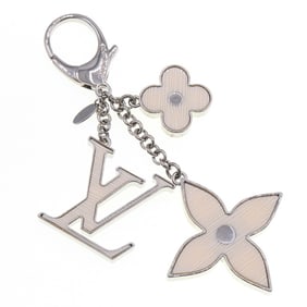 Louis Vuitton Bag Charm, Bijoux Sac Fleur Duepi M65085, Ivory Key Ring, Keychain, White, Women's,