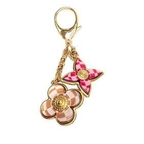 Louis Vuitton Bijoux Sac Mosaic Charm Keychain M66882 Gold, Pink, and Beige Plated, Women's LOUIS
