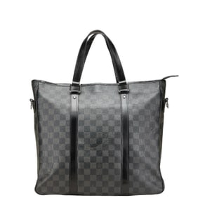 Louis Vuitton Damier Graphite Tadao PM Tote Bag N41259 Black/Gray PVC Leather Men's LOUIS VUITTON