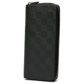 Louis Vuitton Zippy Wallet Vertical N63548 Damier Infinie Noir (Black) S-158507