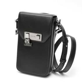 Christian Dior Dior DIOR Rock Shoulder Bag Smooth Leather Black K-158709