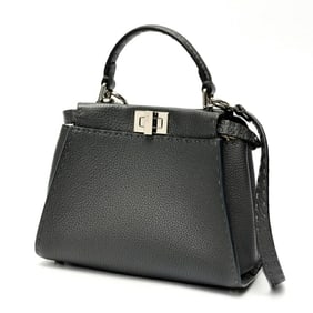 FENDI Peekaboo Small Selleria 8BN244 Q0J F0N9A Asphalt (Gray) T-158628
