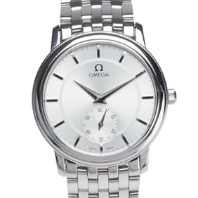 OMEGA De Ville Prestige Watch 4520.31 Manual Winding Silver Dial Stainless Steel Men's