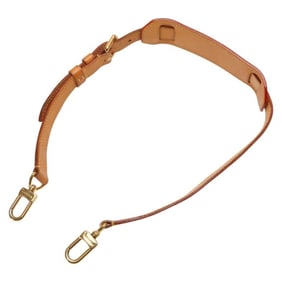 Louis Vuitton Shoulder Strap, Brown and Gold Plated Leather, Women's, LOUIS VUITTON