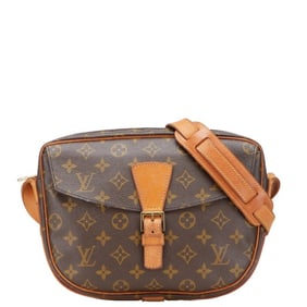 Louis Vuitton Monogram Jeune Fille MM Crossbody Shoulder Bag M51226 Brown PVC Leather Women's LOUIS