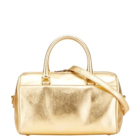 Saint Laurent Baby Duffle Handbag/Shoulder Bag 2WAY 330958 Gold Leather Women's SAINT LAURENT