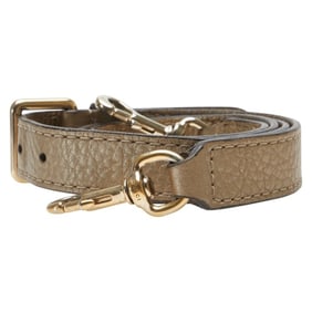 Gucci shoulder strap, gold-plated leather, women's.