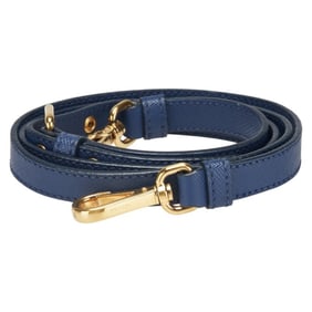 Prada Shoulder Strap in Blue Leather and Saffiano for Women