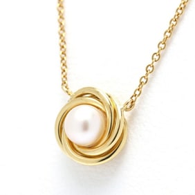 Tiffany TIFFANY Necklace Pearl 5.4mm 18KYG 41.5cm H-158497