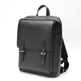 LOEWE Military Backpack B553J18X03 Calf Leather Black S-158767