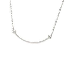 Tiffany TIFFANY & Co. T Smile Pendant Necklace Small Sterling Silver AG925 S-158672