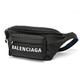 Balenciaga Wheel Belt Bag Body 528862 Black Navy E-158747