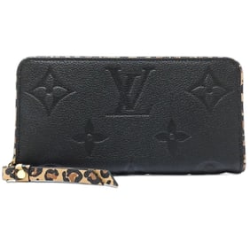 LOUIS VUITTON Louis Vuitton Long Wallet M80680 Zippy Monogram Reverse Wild at Heart Noir 181580