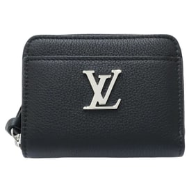 LOUIS VUITTON Louis Vuitton Wallet/Coin Case M80099 Zippy Coin Purse Lockme Taurillon Leather Noir