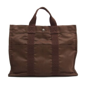 Hermes Air Line MM Tote Bag Dark Brown