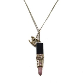 Chanel Swing Lip & Coco Mark Necklace Rhinestone