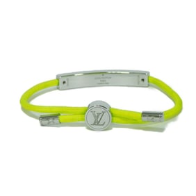 Louis Vuitton LOUIS VUITTON Bracelet LV Space Signature Cord Nylon Yellow Jaune M01126 Men's