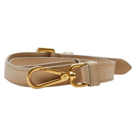 Prada shoulder strap, beige leather, women's.