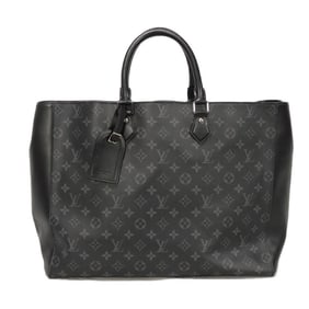 Louis Vuitton Grand Sac Tote Bag, LV Flower Pouch Handbag, Monogram Eclipse Noir, M44733, Men's