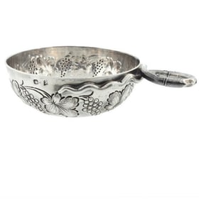 French 1st Standard Burgundian Silver Tastevin Wine Taster