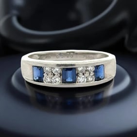 Fine Sapphire And Diamond Ring