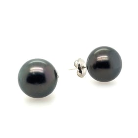 17.5mm Tahitian Pearl Stud Earrings
