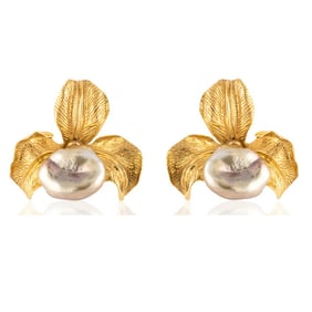 18k Tahitian Pearl Earrings