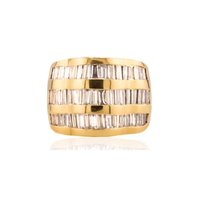 14k Baguette Diamond Ring