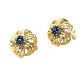 18k Sapphire Earrings