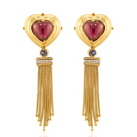 Seidengang Rubellite Earrings