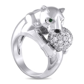 Cartier Panthere 18K White Gold Diamond Ring CA35-050625