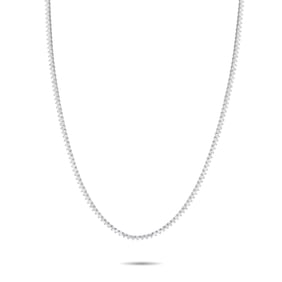LB Exclusive 14K White Gold 7.25ct Lab-Grown Diamond Tennis Necklace MF15-072225