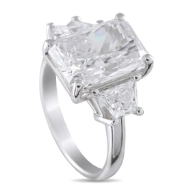 LB Exclusive 14K White Gold 7.41ct Lab Grown Diamond Ring MF02-062325