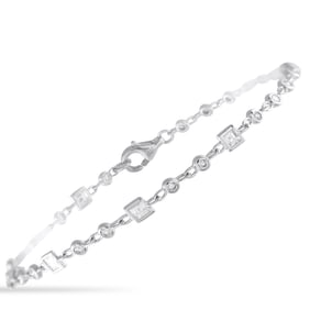 LB Exclusive 18K White Gold 1.18ct Diamond Bracelet MF18-080625