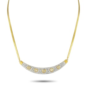 LB Exclusive 18K Yellow Gold 3.20ct Diamond Necklace MF08-080425