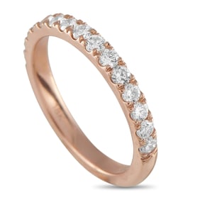 LB Exclusive 18K Rose Gold 0.74ct Diamond Half-Eternity Band Ring MF16-053025