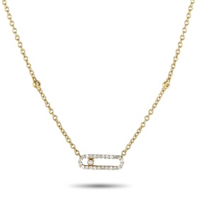 LB Exclusive 14K Yellow Gold 0.25ct Diamond Necklace PN15866-Y