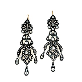 Low Gold Diamond Earrings