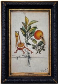 Salvador Dali Mixed Media On Paper “Floradali