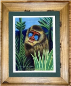 Henri Rousseau Mixed Media Classic “Jungle Mandarin?? On Paper