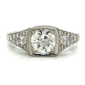 Platinum 0.99 Ct. Diamond Ring