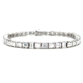 Platinum 12.00 Ct. Diamond Tennis Bracelet