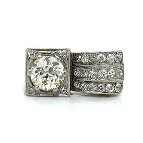 Art Deco Platinum 2.50 Ct. Diamond Ring