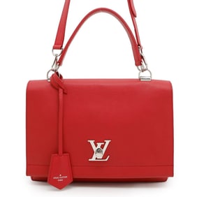 Louis Vuitton Calfskin Handbag Lockme Cartable M50363 Bag